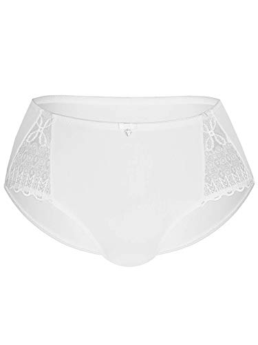 Sassa Damen Panties Panty 36089, Einfarbig, Gr. 40, Weiß (Weiß 00100) von Sassa