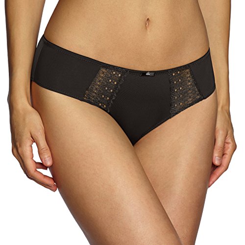 Sassa Damen Slip 47889, Einfarbig, Gr. 38, Schwarz (Schwarz 00500) von Sassa