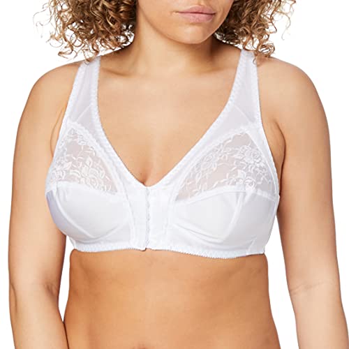 Sassa Damen Soft Vorderverschluß BH, Weiß (Weiß 00100), (Herstellergröße:80B) von Sassa