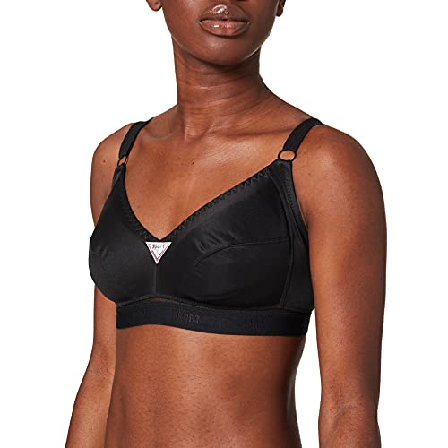 Sassa Damen Softschalen Sport-BH 10860, Einfarbig, Gr. 95D, Schwarz (Schwarz 00500) von Sassa