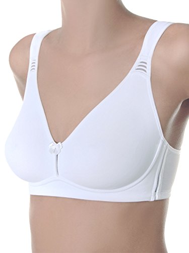 sassa Damen Bügelloser Sport BH 24648, Weiss/opulenter Garten, 95D von Sassa