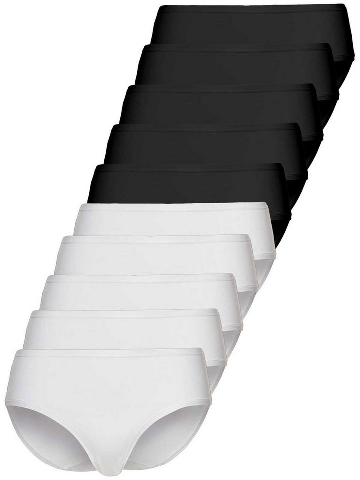 Sassa Hüftslip 10er Sparpack Slip Midi CASUAL COMFORT (Spar-Set, 10-St) Zwickel von Sassa