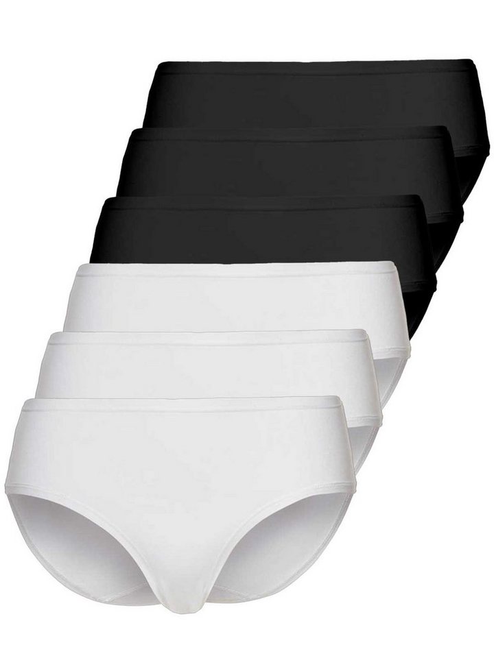 Sassa Hüftslip 6er Sparpack Slip Midi CASUAL COMFORT (Spar-Set, 6-St) Zwickel von Sassa