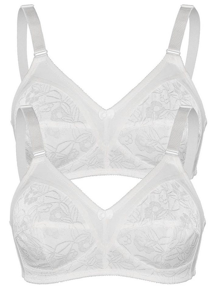 Sassa Set: Soft-BH 2er Sparpack Soft BH ohne Bügel SHINY JACQUARD (Spar-Set, 2-tlg) - von Sassa