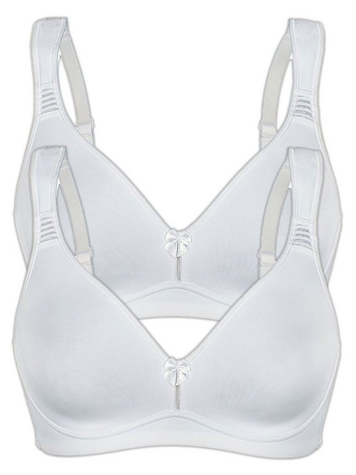 Sassa Set: Sport-BH 2er Sparpack Sport-BH ohne Bügel SPORTS BRAS (Spar-Set, 2-tlg) Stützfunktion von Sassa