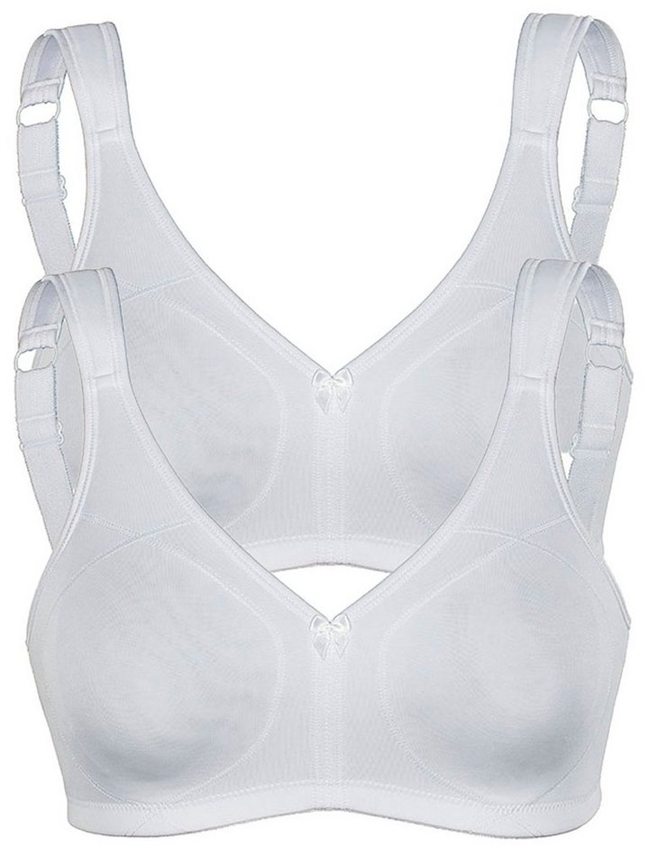 Sassa Set: Sport-BH 2er Sparpack Sport-BH ohne Bügel SPORTS BRAS (Spar-Set, 2-tlg) Stützfunktion von Sassa