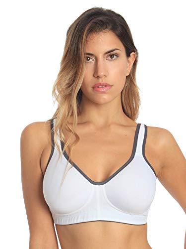 Sassa Spacer Sport BH Sports Bras 10865 Gr. 80 D in White von Sassa