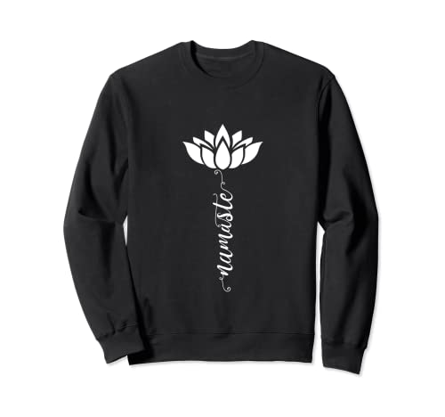 Namaste Lotus Damen Yoga Sweatshirt von Sassy Sport Quotes