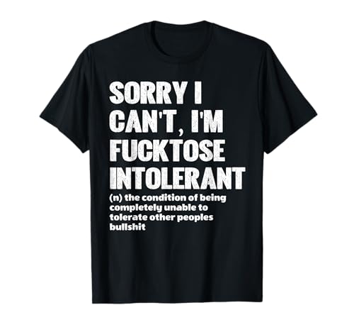 Lustiges Vielleicht Fluchen hilft Fucktose Intolerant Damen Herren T-Shirt Lustiges Vielleicht Fluchen hilft Fucktose Intolerant Damen Herren T-Shirt von Sassy and Classy Apparel for Bold Women Who Swear