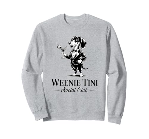 Chic Cocktails und Martinis Dackel Social Club Damen Sweatshirt Chic Cocktails und Martinis Dackel Social Club Damen Sweatshirt von Sassy and Stylish Cocktails and Martinis Apparel