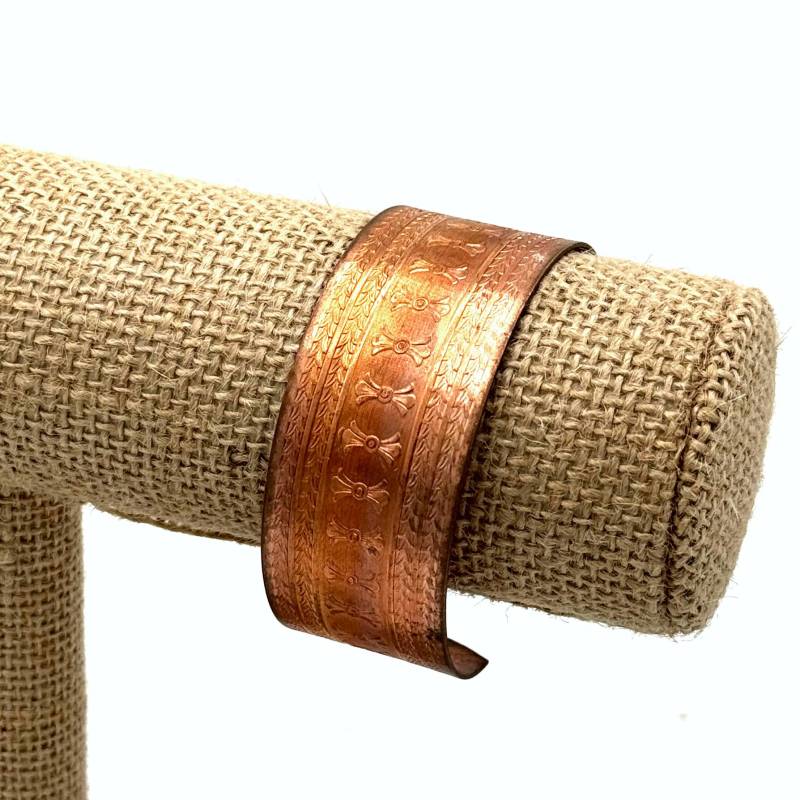 Vintage Kupfer Finish Messing Manschette Armband Vintage Kupfer Finish Messing Manschette Armband von SassyBrassyCo