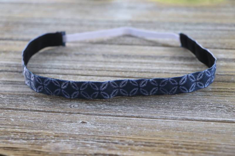 Blaue Blumen Stirnband, Mädchen Rutschfeste Stirnband Für Erwachsene, Sport Verstellbares Haarbänder, Geschenk Frau von Sassygirlheadbands