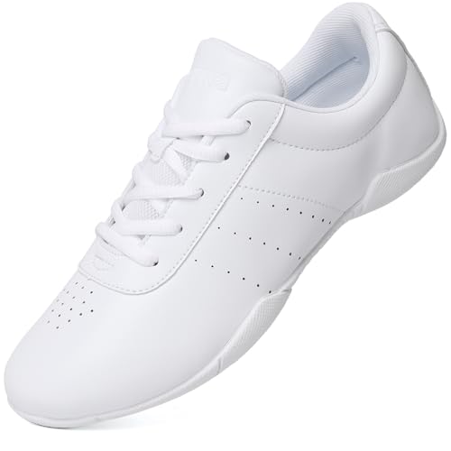 Cheer Shoes Cheerleading-Tanzschuhe für Mädchen, weiß, athletisch, Tennis, Wettkampf, Sport, Training, Sneaker, Jugendliche, leichte Cheer-Schuhe, Weiß2403, 38.5 EU Cheer Shoes Cheerleading-Tanzschuhe für Mädchen, weiß, athletisch, Tennis, Wettkampf, Sport, Training, Sneaker, Jugendliche, leichte Cheer-Schuhe, Weiß2403, 38.5 EU von Sasuwa