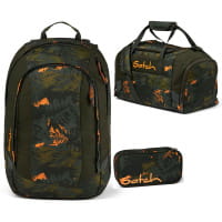 Satch Air Schulrucksack-Set 3tlg Jurassic Jungle von Satch