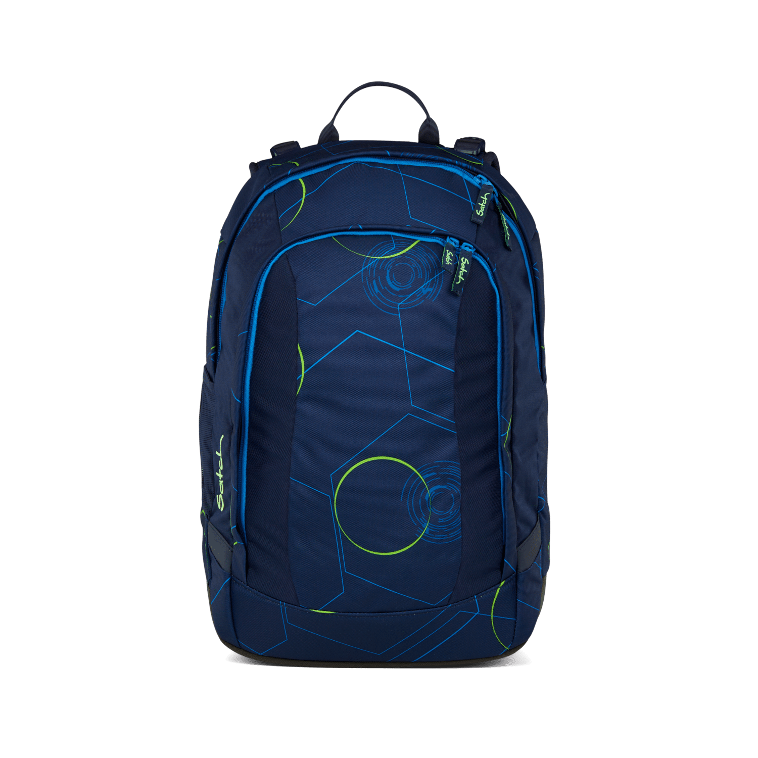 Satch - Blue Tech Air Schulrucksack Einzeln Blau, Grün von Satch