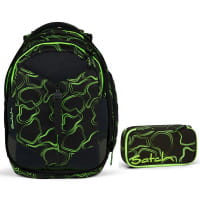 Satch Match Schulrucksack-Set 2tlg Green Supreme von Satch