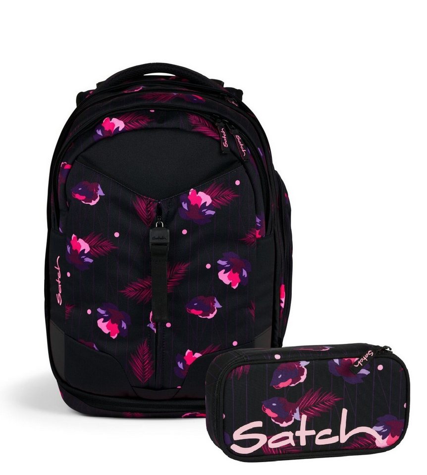 Satch Schulranzen Schulrucksack-Set MATCH Mystic Nights 2-teilig, Kollektion 2025 (2-teilig), Schulranzen, ergonomisch, 30 + 5 Liter von Satch
