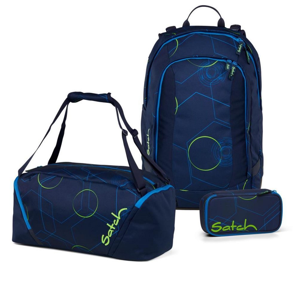 Satch Schulrucksack Air (3tlg., inkl. Schlamperbox und Sporttasche) von Satch