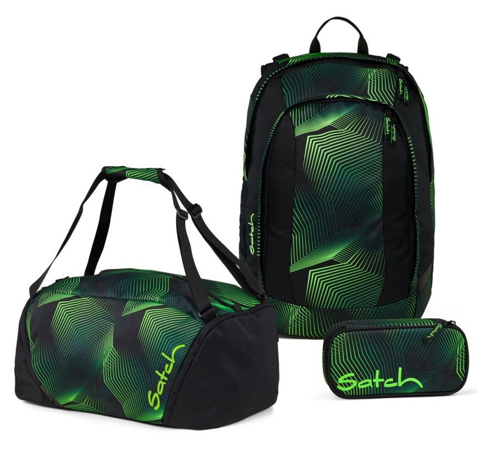 Satch Schulrucksack Air (3tlg., inkl. Schlamperbox und Sporttasche) von Satch