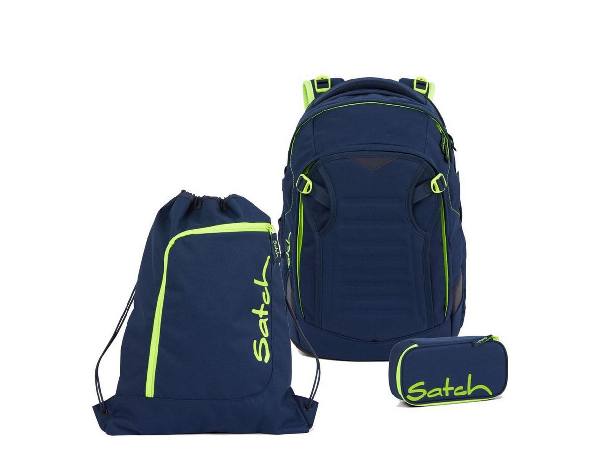 Satch Schulrucksack Match (3tlg., inkl. Schlamperbox und Sportbeutel) von Satch