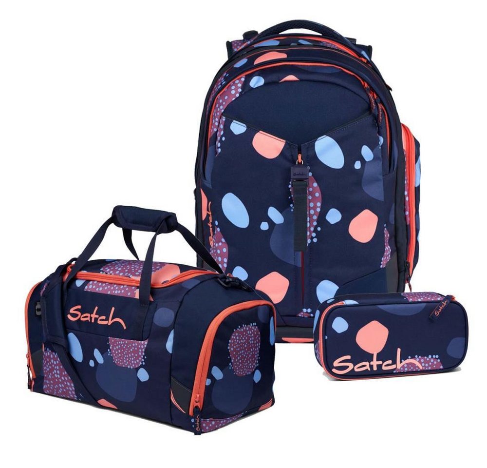 Satch Schulrucksack Match (3tlg., inkl. Schlamperbox und Sporttasche) von Satch