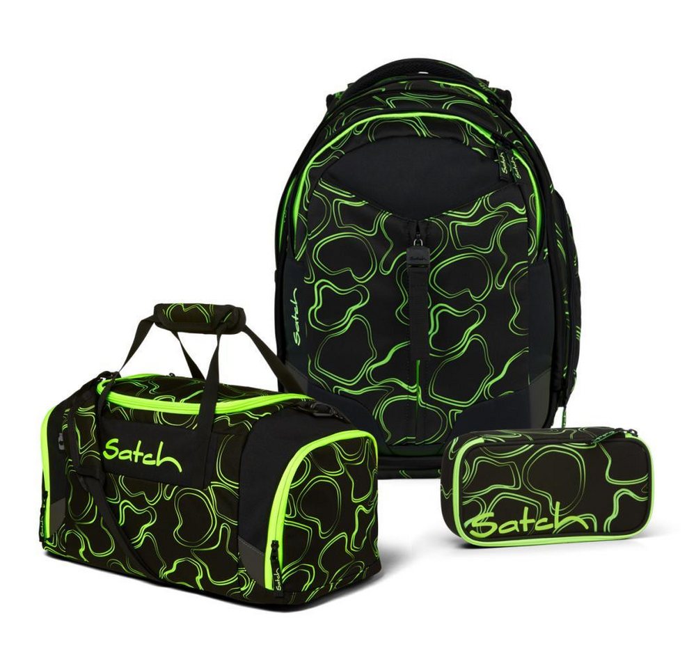 Satch Schulrucksack Match (3tlg., inkl. Schlamperbox und Sporttasche) von Satch