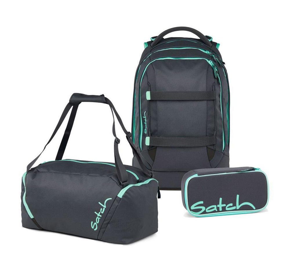 Satch Schulrucksack Pack (3tlg, inkl. Schlamperbox und Sporttasche) von Satch