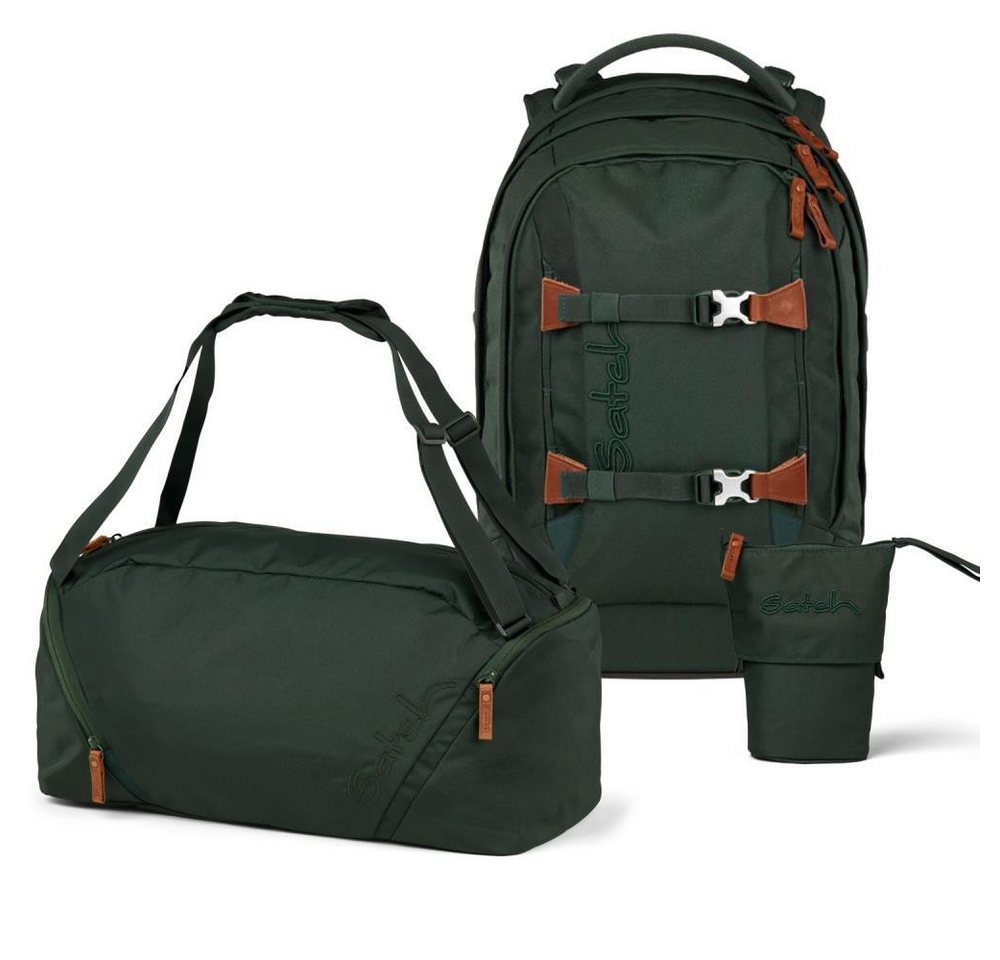 Satch Schulrucksack Pack (3tlg., inkl. Pencil Slider und Sporttasche) von Satch