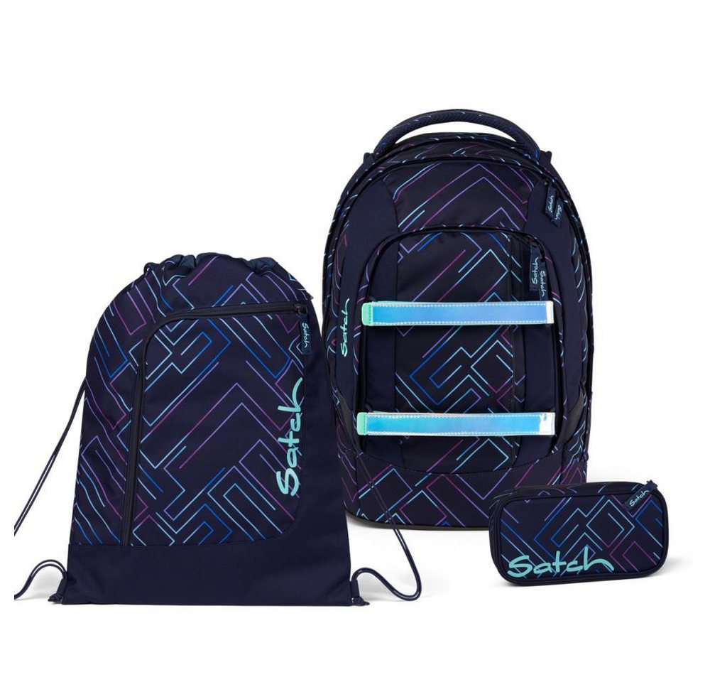 Satch Schulrucksack Pack (3tlg., inkl. Schlamperbox und Sportbeutel) von Satch