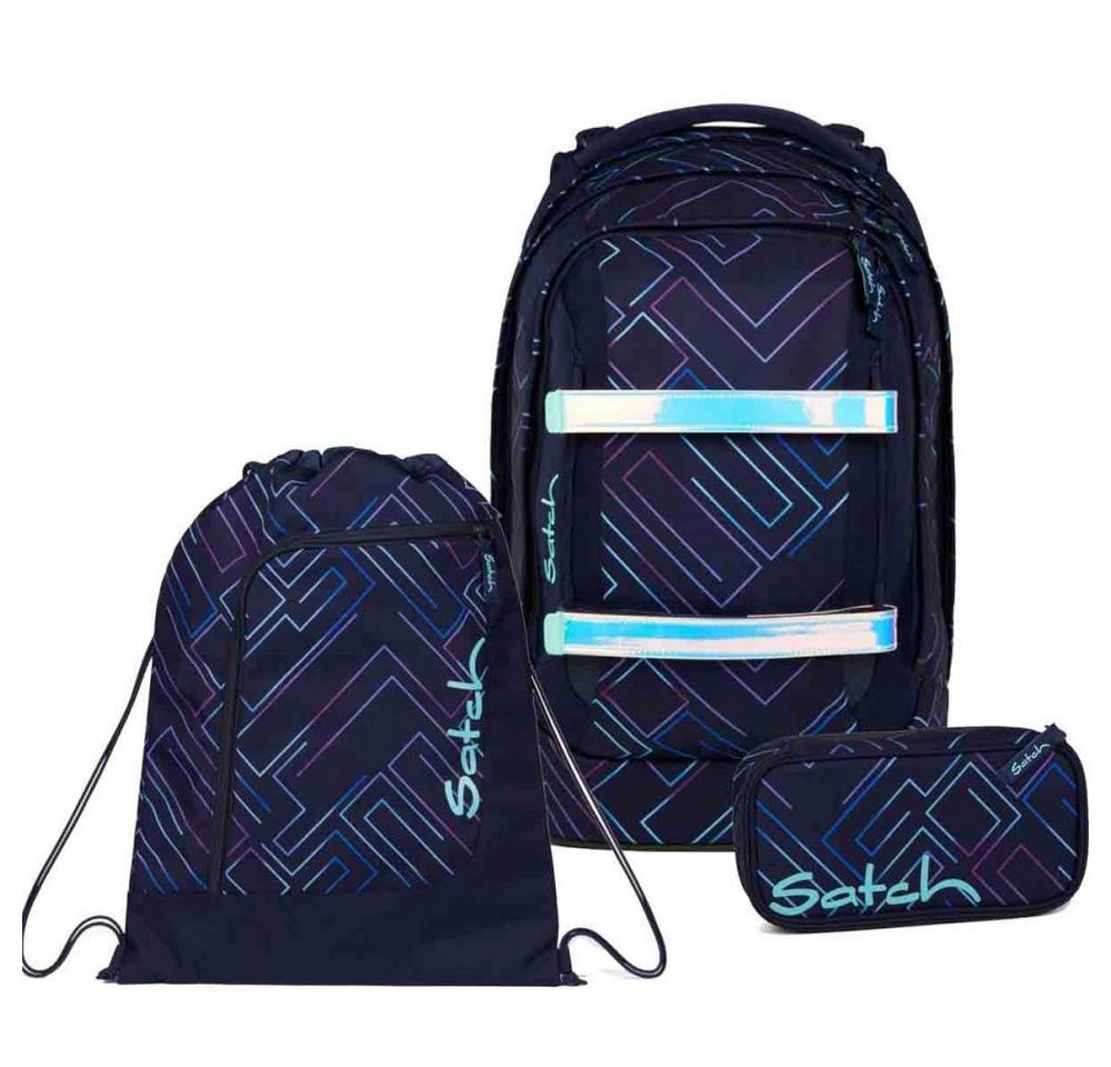 Satch Schulrucksack Pack (3tlg., inkl. Schlamperbox und Sportbeutel) von Satch