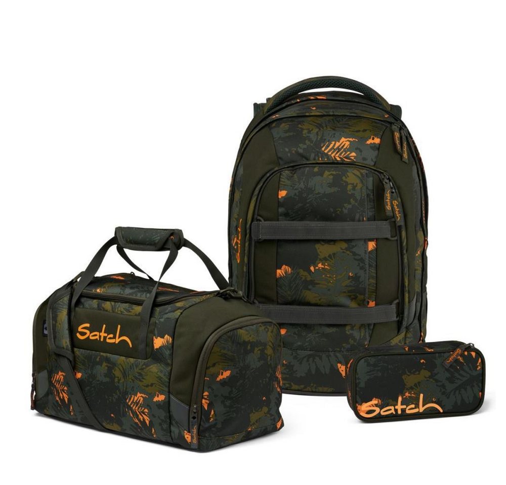 Satch Schulrucksack Pack (3tlg., inkl. Schlamperbox und Sporttasche) von Satch