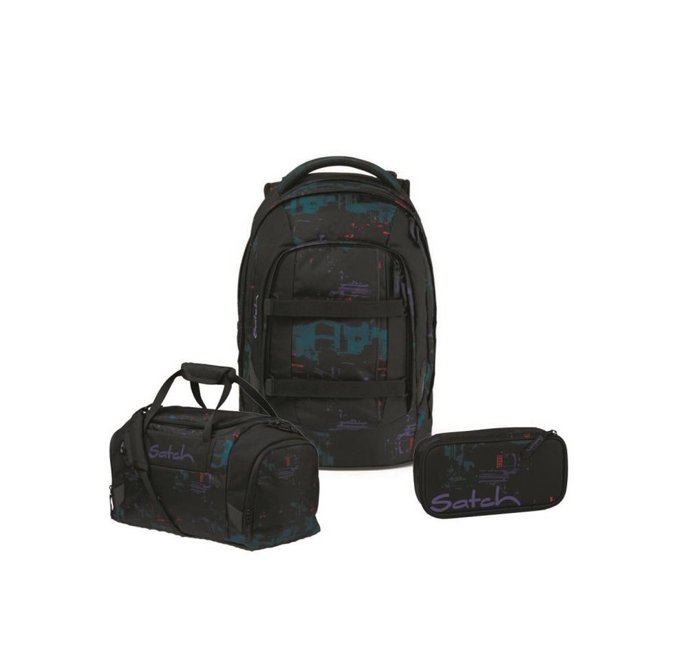 Satch Schulrucksack Pack (3tlg., inkl. Schlamperbox und Sporttasche) von Satch