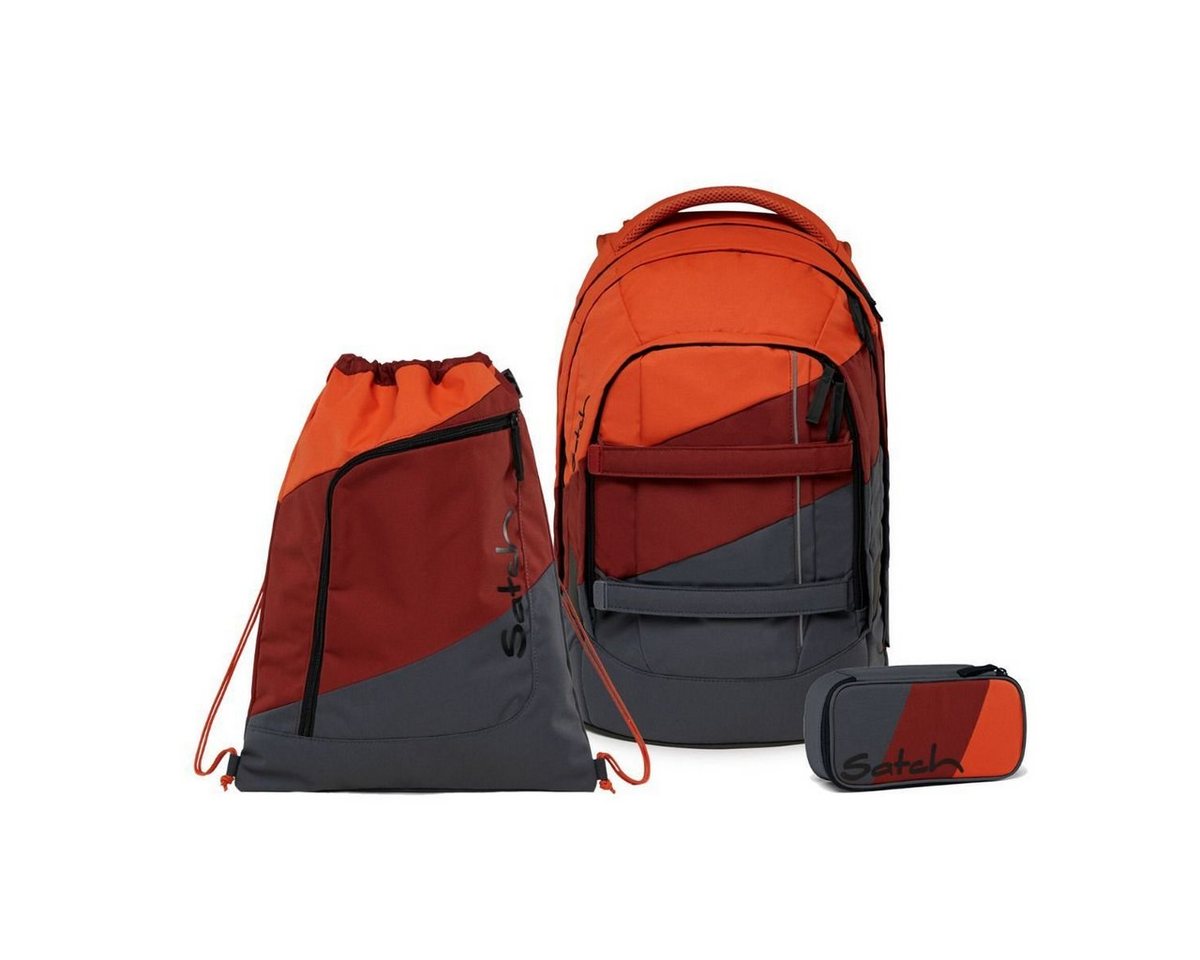 Satch Schulrucksack Pack Now or Never (3tlg, inkl. Schlamperbox und Sportbeutel) von Satch