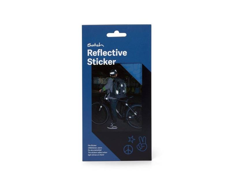 Satch Schulrucksack Satch Reflective Sticker Set Blau von Satch