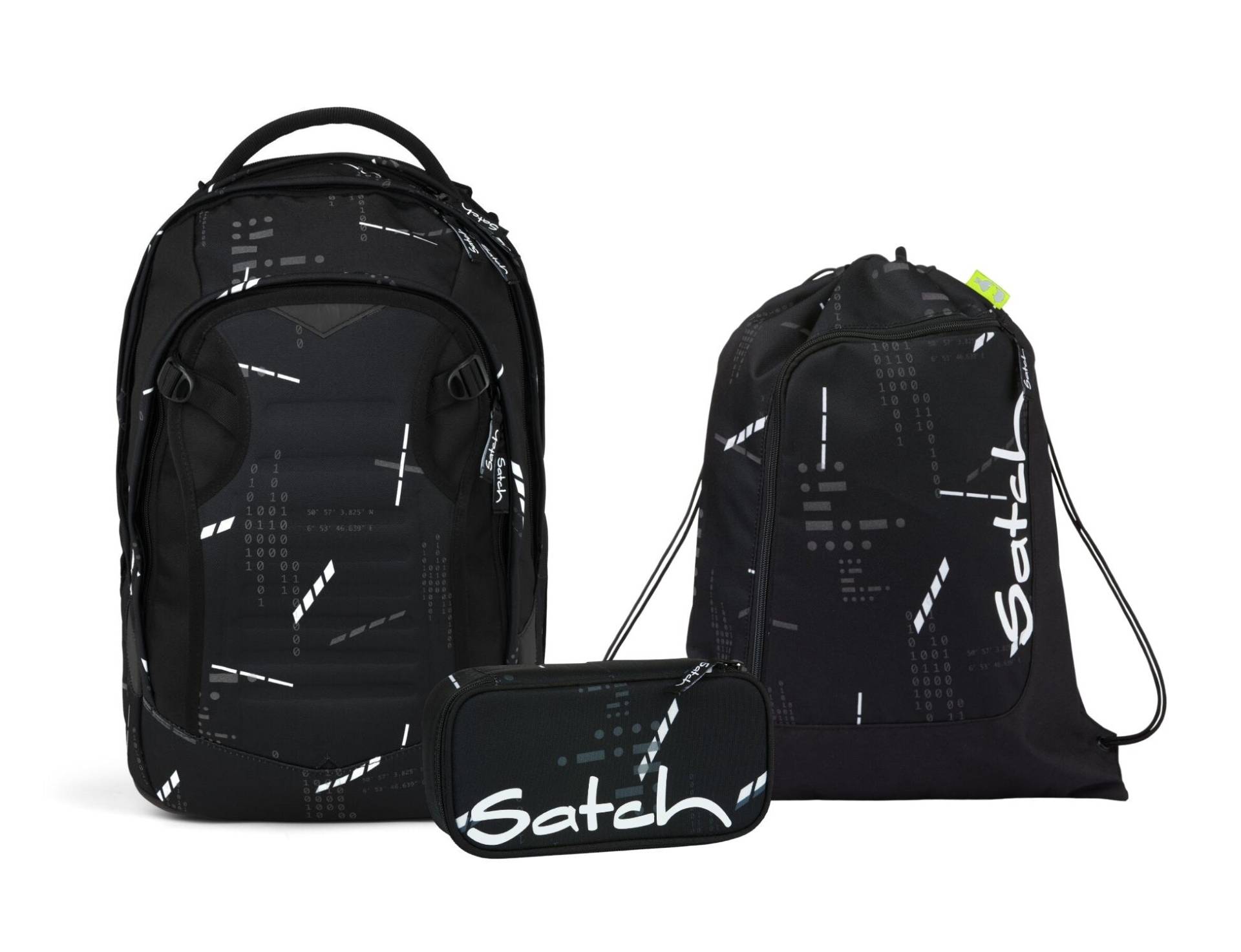 Schulrucksack-Set MATCH PLUS Ninja Matrix 3-teilig von Satch