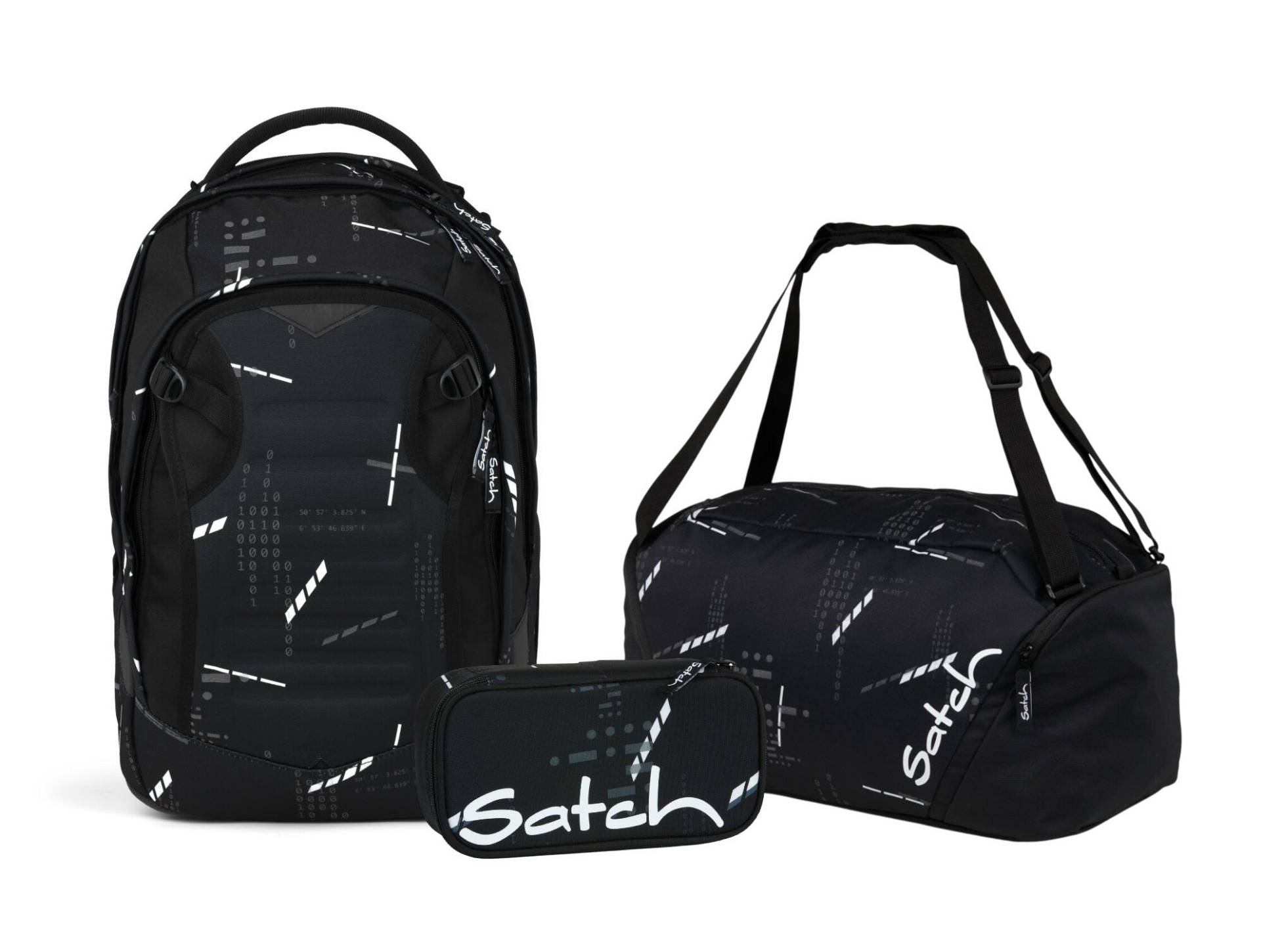 Schulrucksack-Set MATCH PLUS Ninja Matrix 3-teilig von Satch
