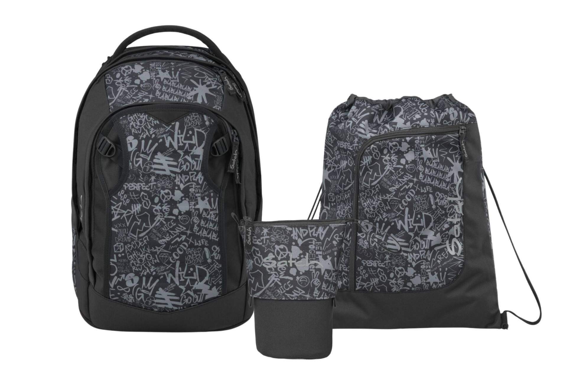 Schulrucksack-Set MATCH PLUS Street Ink 3-teilig von Satch