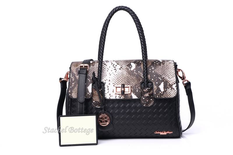 Bottega® Handgemachte Weichem Lammfell Leder Umhängetasche von SatchelBottega