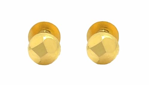 Ohrringe aus 18 Karat echtem zertifiziertem feinem Gelbgold mit abstraktem Design, Gelbgold, Kein Edelstein von Satfale Jewellers