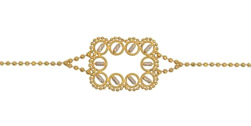 Satfale Jewellers 22 K reines echtes feines Gelbgold, zertifiziert, gestempelt, elegantes Design, Damen/Mädchen Armband, Gelbgold, Kein Edelstein von Satfale Jewellers