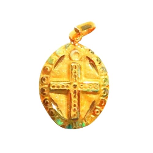 Satfale Jewellers 22K/18K echt zertifiziert Geldstrafe Gelb Gold Elegantes göttliches Kreuz von Satfale Jewellers