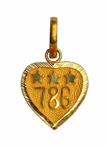 Satfale Jewellers 22K/18K echt zertifiziert Geldstrafe Gelb Gold Geschnitzt Herrenanhänger von Satfale Jewellers