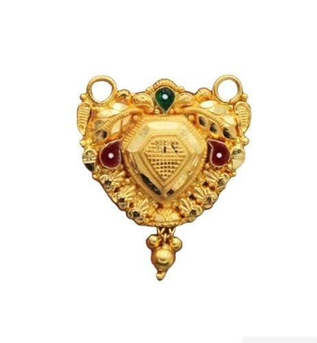 Satfale Jewellers 22K/18K echt zertifiziert Geldstrafe Gelb Gold Schön Mangalsutra-Anhänger von Satfale Jewellers
