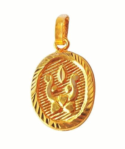 Satfale Jewellers 22K/18K echt zertifiziert Geldstrafe Ovale Form om Frauenanhänger von Satfale Jewellers