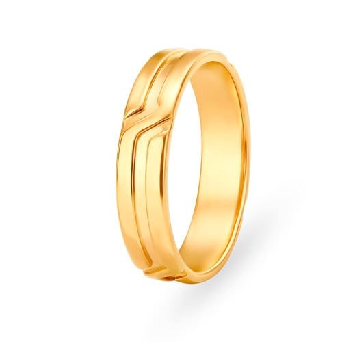 Satfale Jewellers Massives 22K/18K Fein Gelb Gold-zertifiziert Männer und Jungen Band Ring von Satfale Jewellers
