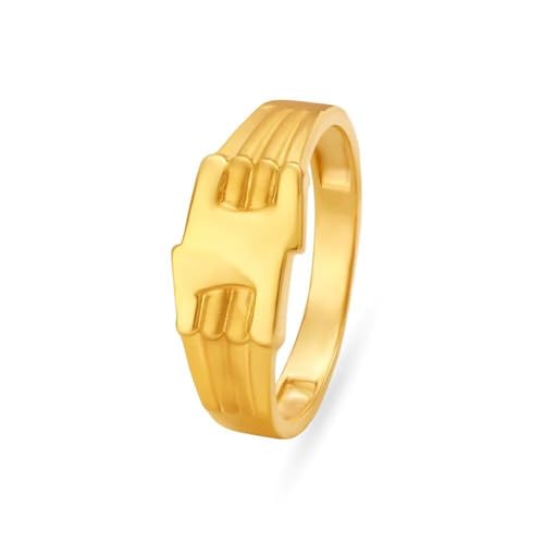 Satfale Jewellers Massives 22K/18K Fein Gelb Gold-zertifiziert Männer und Jungen Band Ring von Satfale Jewellers