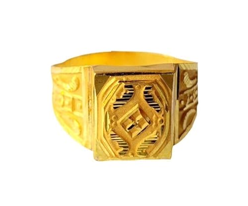 Satfale Jewellers Massives 22K/18K Fein Gelb Gold-zertifiziert Männer und Jungen Stellungnahme Ring von Satfale Jewellers