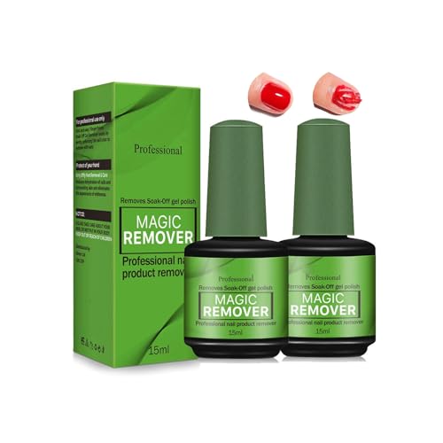 2 PCS Nagellackentferner Für Gelnägel,Gelnägel Shellac Entferner, Gel Nail Polish Remover 2-3 Min Quickly Remover Nail Polish,Soak-Off Quick, schadet den Nägeln nicht von Sathychanpy