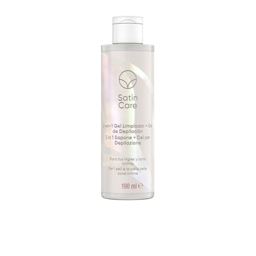 Gillette Venus + Satin Care für Haare und Haut im Intimbereich, Unterwäsche für Damen + 2-in-1-Haarentfernungsgel für Damen, 190 ml Gillette Venus + Satin Care für Haare und Haut im Intimbereich, Unterwäsche für Damen + 2-in-1-Haarentfernungsgel für Damen, 190 ml von Satin Care