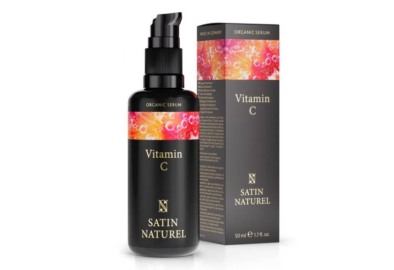 Satin Naturel Gesichtsserum Bio Vitamin C Serum - Mit Hyaluron + Bio Aloe Vera von Satin Naturel